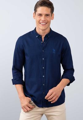 Erkek Lacivert Gömlek Uzunkol - 50202297004