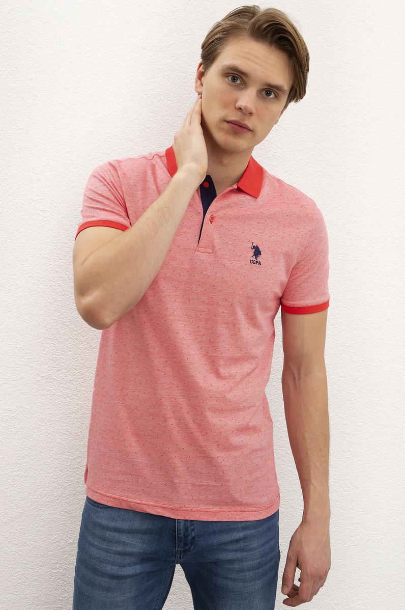 Erkek Nar Çiçeği Polo Yaka T-Shirt