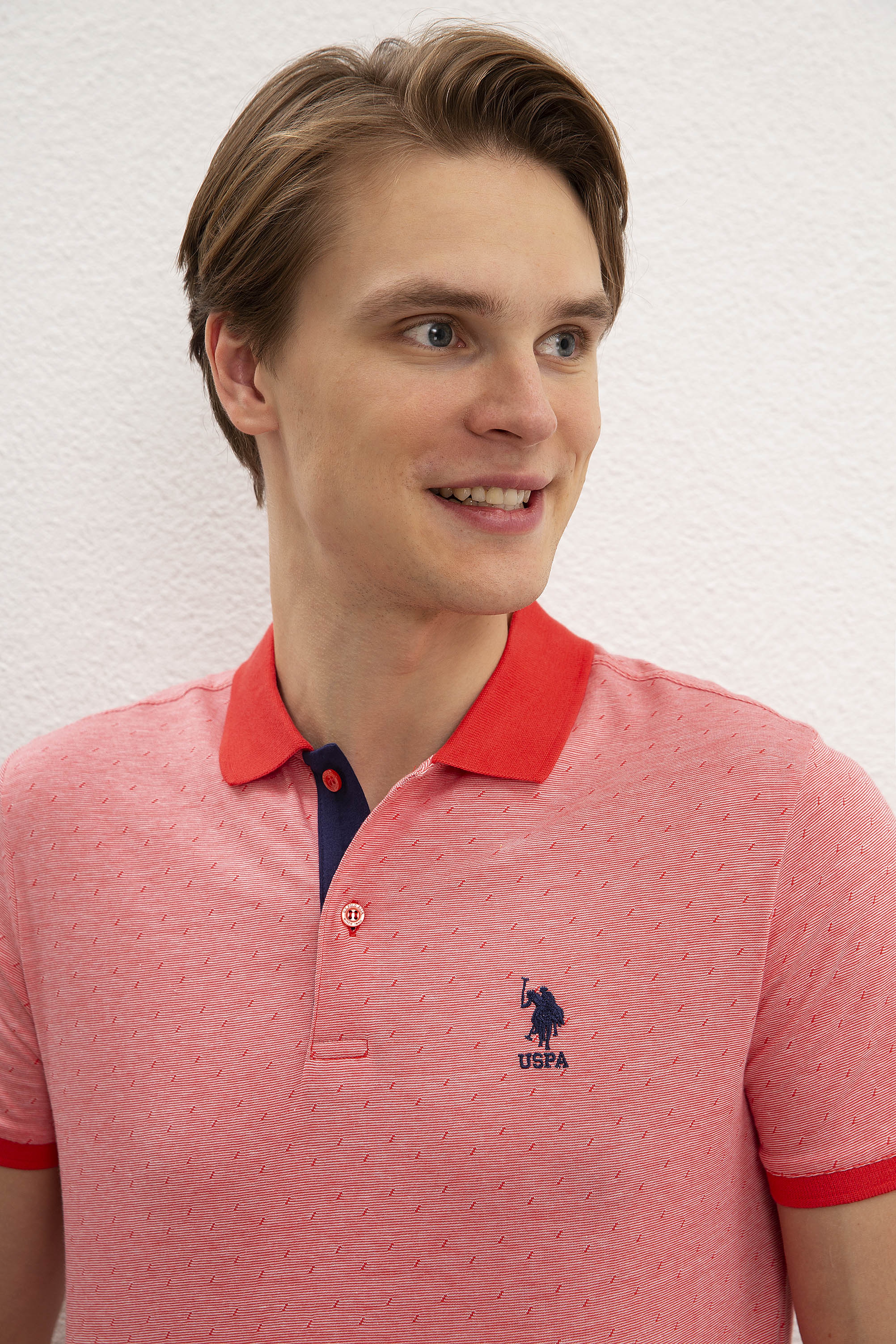 Erkek Nar Çiçeği Polo Yaka T-Shirt - Image 2
