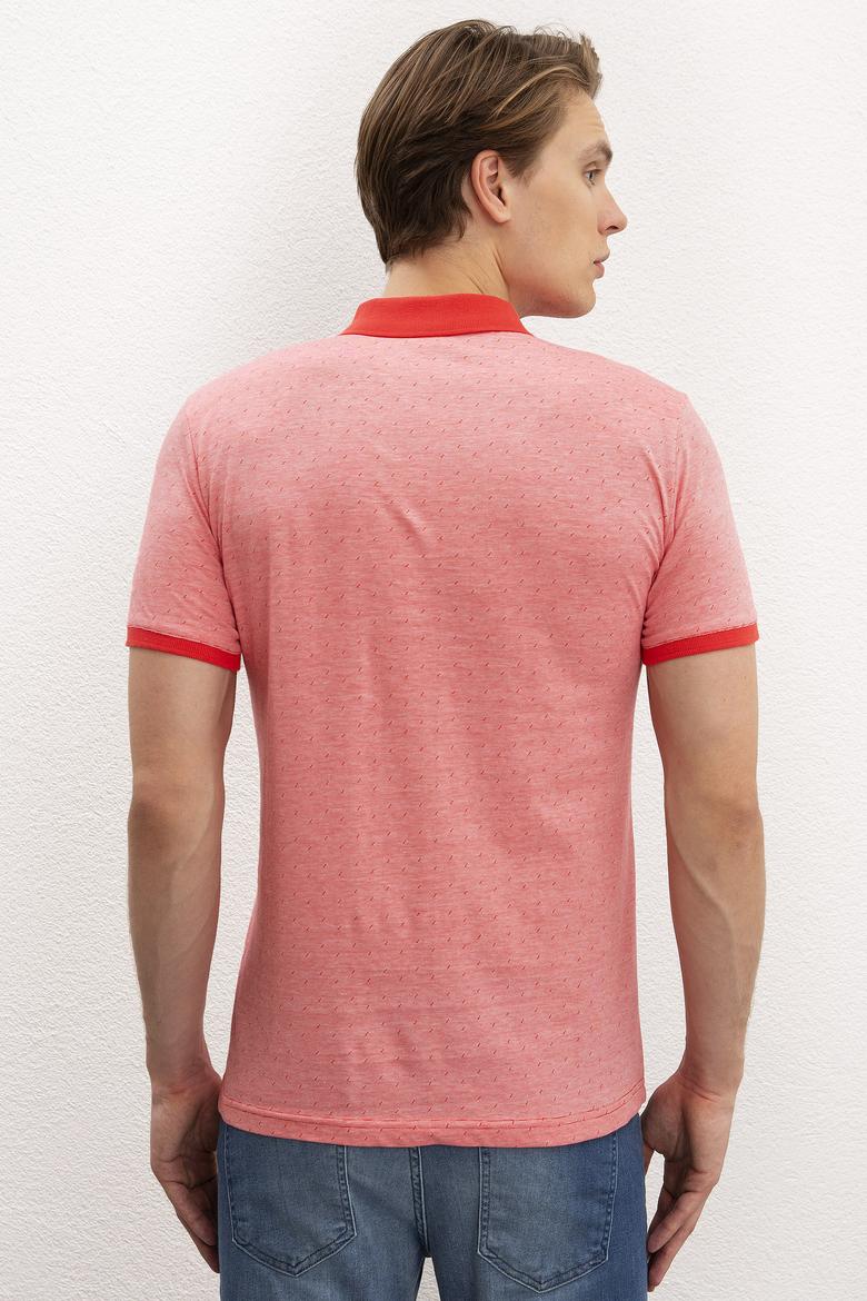 Erkek Nar Çiçeği Polo Yaka T-Shirt - 50199668031