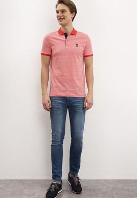 Erkek Nar Çiçeği Polo Yaka T-Shirt - 50199668031