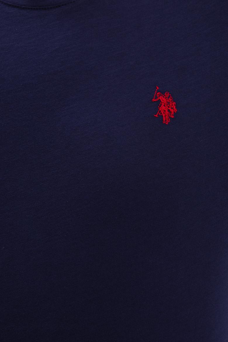 Erkek Lacivert Bisiklet Yaka T-Shirt Basic - 50199564012