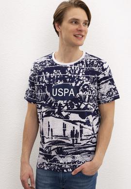 Erkek Lacivert Bisiklet Yaka T-Shirt - 50199807020