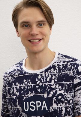 Erkek Lacivert Bisiklet Yaka T-Shirt - 50199807020