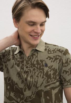 Erkek Koyu Haki Polo Yaka T-Shirt - 50203005001