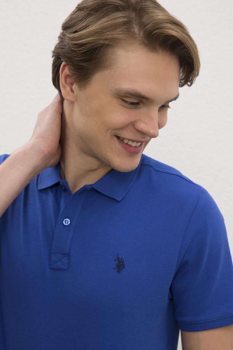 Erkek Saks Basic Polo Yaka Tişört - 50217612230