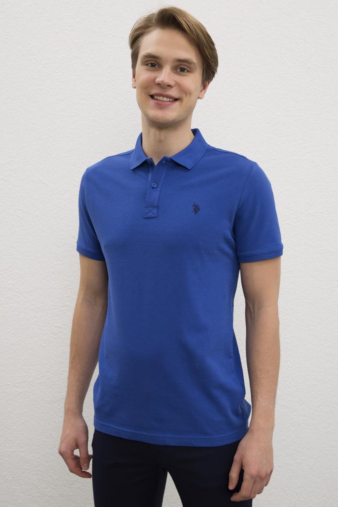 Erkek Saks Basic Polo Yaka Tişört