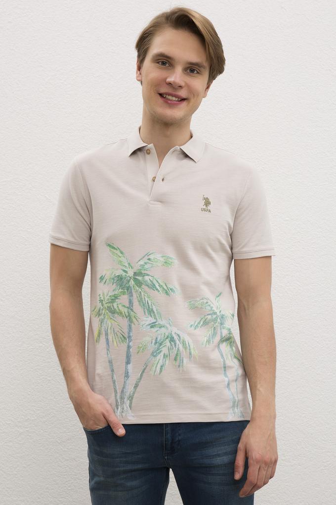 Erkek Taş Polo Yaka Tişört