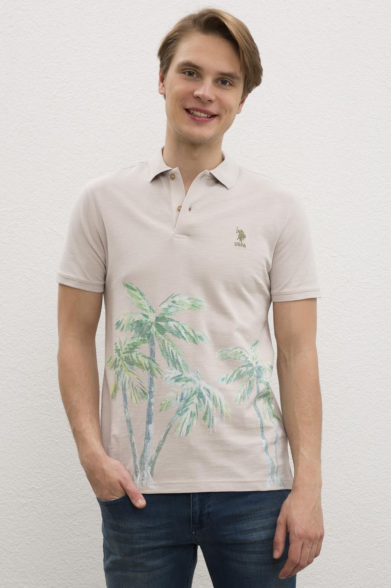 Erkek Taş Polo Yaka Tişört