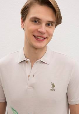 Erkek Taş Polo Yaka Tişört - 50219119032