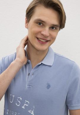 Erkek İndigo Polo Yaka T-Shirt - 50219189035