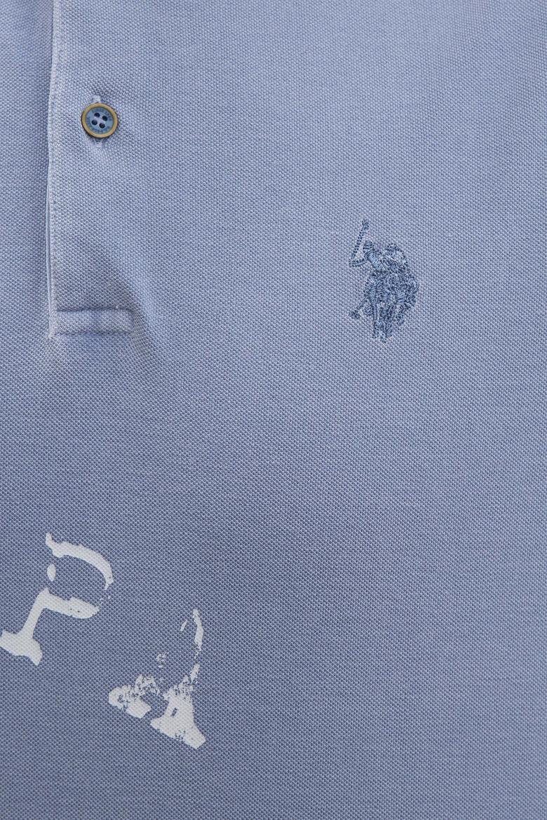 Erkek İndigo Polo Yaka T-Shirt - 50219189035