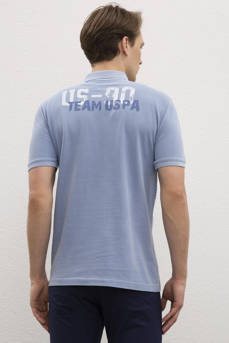 Erkek İndigo Polo Yaka T-Shirt - 50219189035