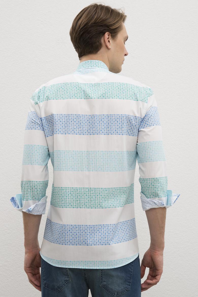 Erkek Yeşil Gömlek Uzunkol - 50219607003