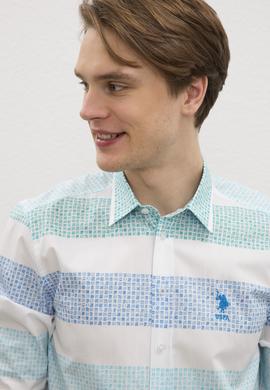 Erkek Yeşil Gömlek Uzunkol - 50219607003