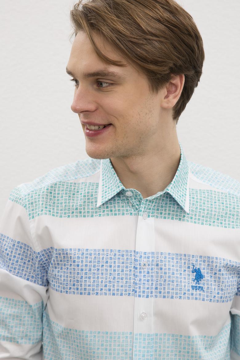 Erkek Yeşil Gömlek Uzunkol - 50219607003