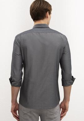 Erkek Gri Gömlek Uzunkol - 50214171001