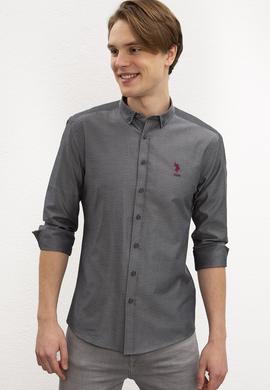 Erkek Gri Gömlek Uzunkol - 50214171001