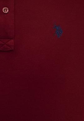 Erkek Bordo Polo Yaka T-Shirt Basic - 50217612090