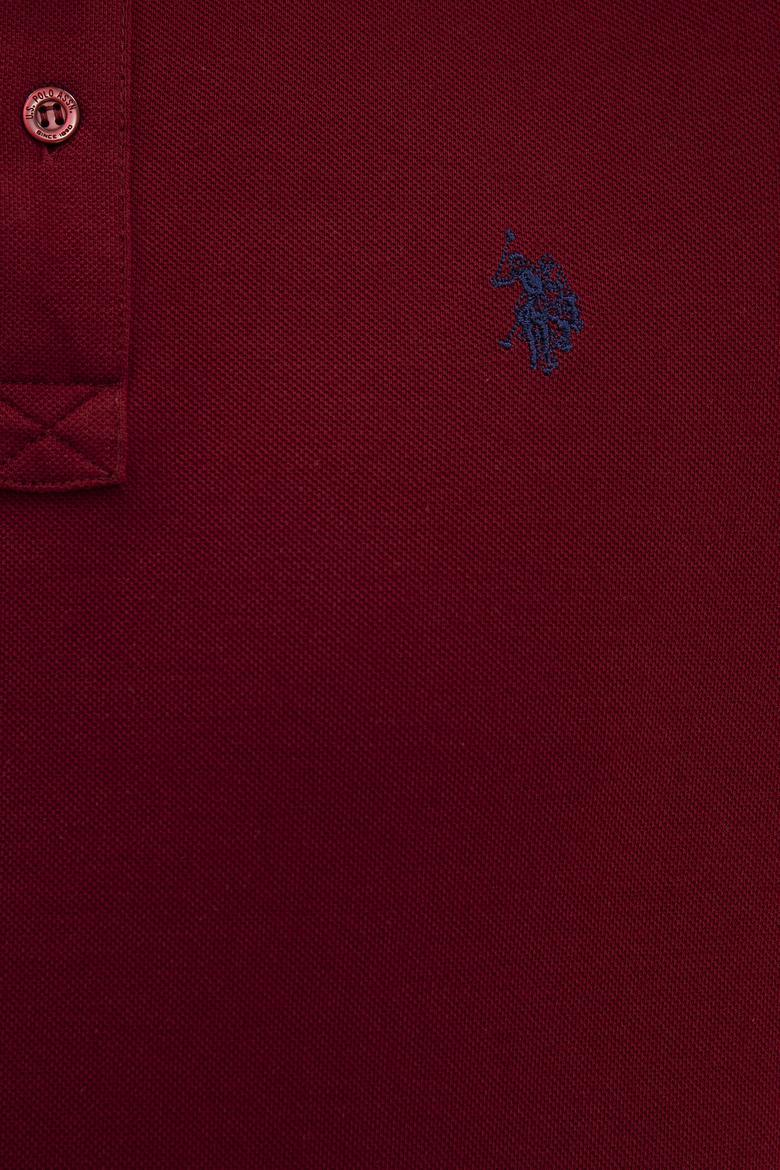 Erkek Bordo Polo Yaka T-Shirt Basic - 50217612090