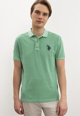 Erkek Elma Yeşili Polo Yaka T-Shirt Basic - 50199786071