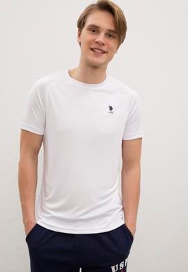 Erkek Beyaz Bisiklet Yaka T-Shirt - 50200278007