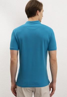 Erkek Petrol Polo Yaka T-Shirt Basic - 50218140081