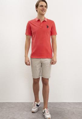 Erkek Nar Çiçeği Polo Yaka T-Shirt Basic - 50199786082