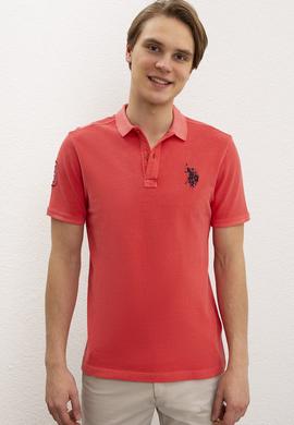 Erkek Nar Çiçeği Polo Yaka T-Shirt Basic - 50199786082