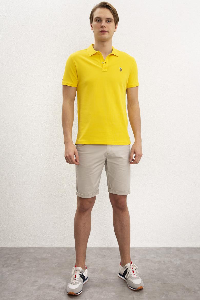 Erkek Sarı  Polo Yaka T-Shirt Basic - 50199820211