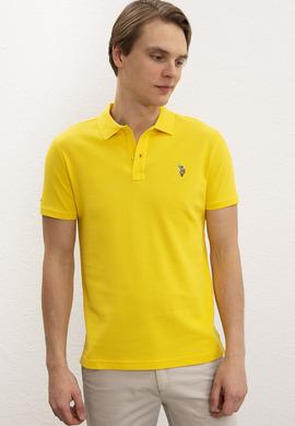 Erkek Sarı  Polo Yaka T-Shirt Basic - 50199820211