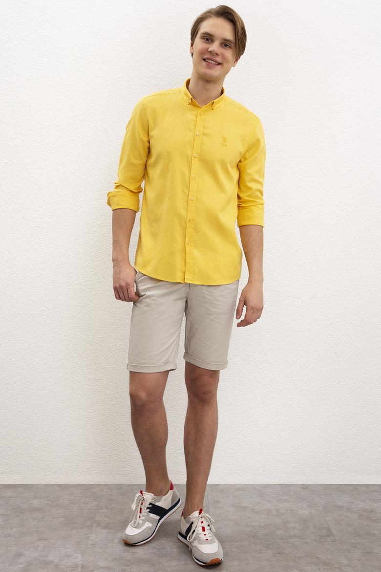 Erkek Sarı Gömlek Uzunkol - 50202297001