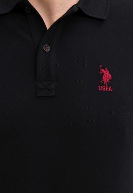 Erkek Siyah Polo Yaka Sweatshirt Basic - 50209212081