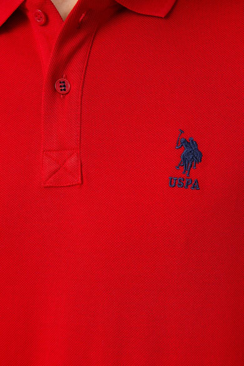 Erkek Kırmızı Basic Polo Yaka Tişört - 50199819232