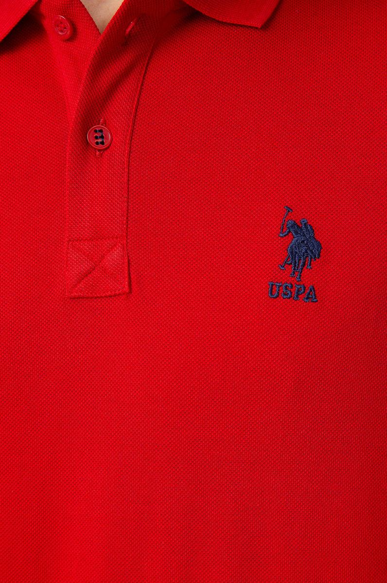 Erkek Kırmızı Basic Polo Yaka Tişört