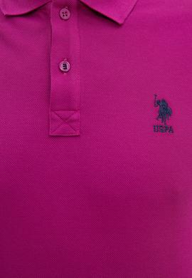 Erkek Menekşe Polo Yaka Basic T-Shirt - 50199819281