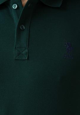 Erkek Koyu Yeşil Basic Tişört - 50199819151