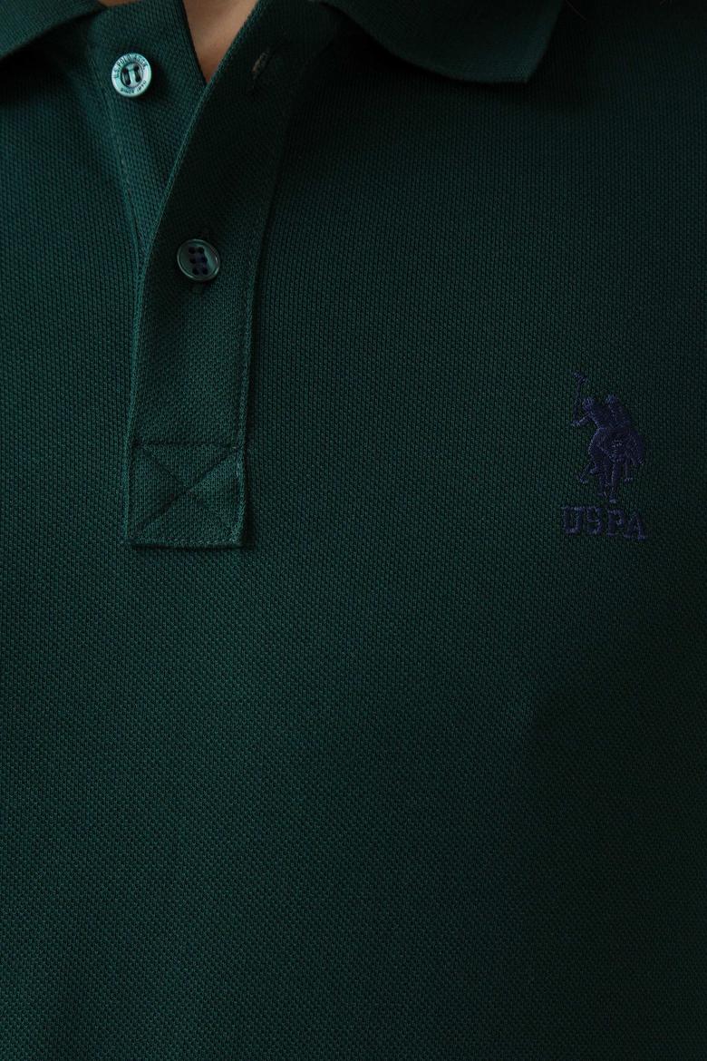 Erkek Koyu Yeşil Basic Tişört - 50199819151