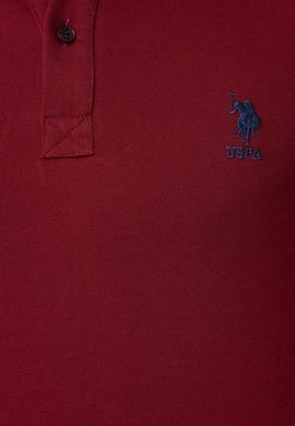 Erkek Bordo Polo Yaka T-Shirt Basic - 50199819177