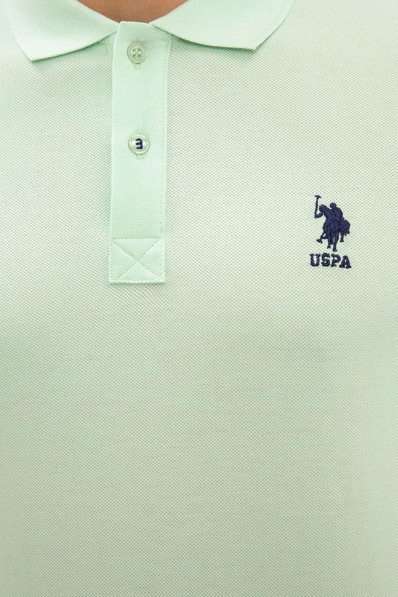 Erkek Su Yeşili Polo Yaka T-Shirt Basic - 50199819366