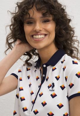 Kadın Beyaz Polo Yaka T-Shirt - 50202778001