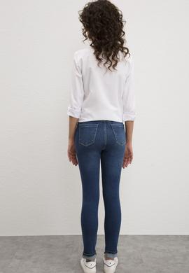 Kadın Mavi Jean Pantolon - 50222762001