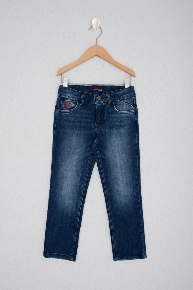 Erkek Çocuk Mavi Denim Pantolon