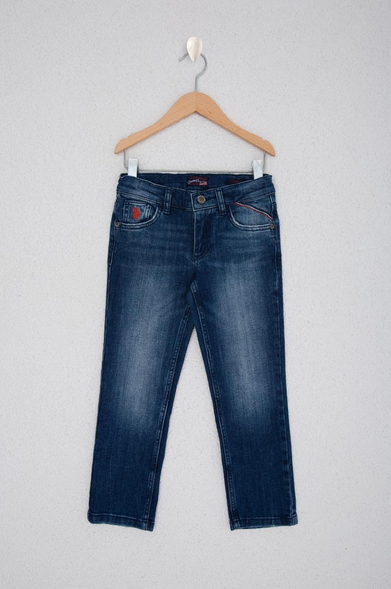 Erkek Çocuk Mavi Denim Pantolon