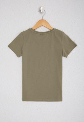 Çocuk Yeşil Bisiklet Yaka Tişört - 50220266001