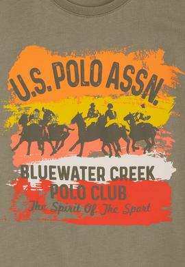 Çocuk Yeşil Bisiklet Yaka Tişört - 50220266001