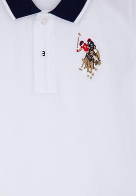 Erkek Çocuk Beyaz Polo Yaka Tişört - 50222611001