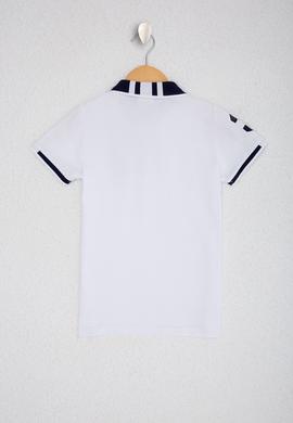 Erkek Çocuk Beyaz Polo Yaka Tişört - 50222611001