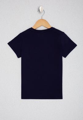 Erkek Çocuk Lacivert Bisiklet Yaka Tişört - 50218039012