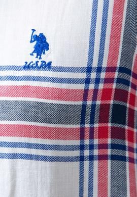 Kadın Ekoseli Beyaz Gömlek Uzunkol - 50199217018